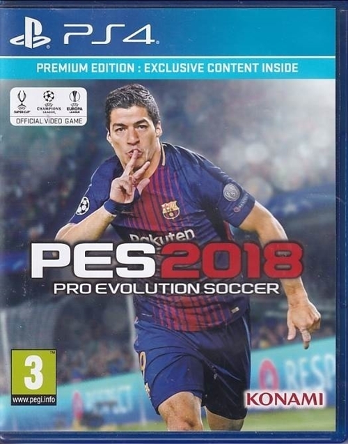 Pro Evolution Soccer 2018 - PS4 (A-Grade) (Genbrug)